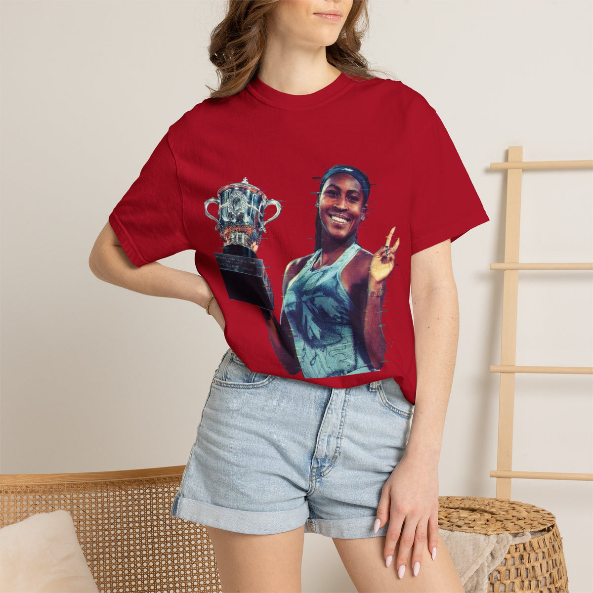 T-Shirt — Coco Gauff Champion Photo Tee