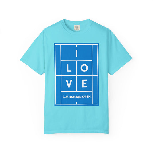 Australian Open 'I Love' Tennis Court Graphic T-Shirt
