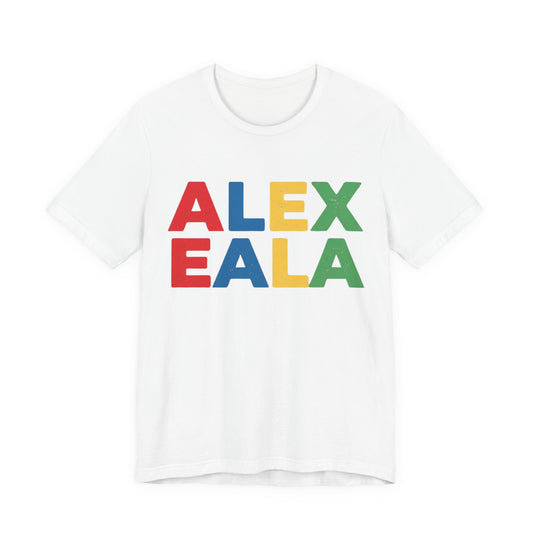 Alex Eala Colorblock Name Tee — Kids & Fans Tennis Player Tribute Shirt