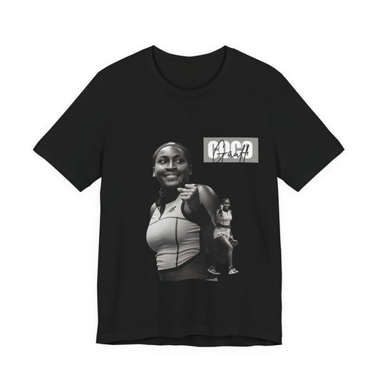 GOGP Graphic Tee — Black & White Motivational Photo T-Shirt