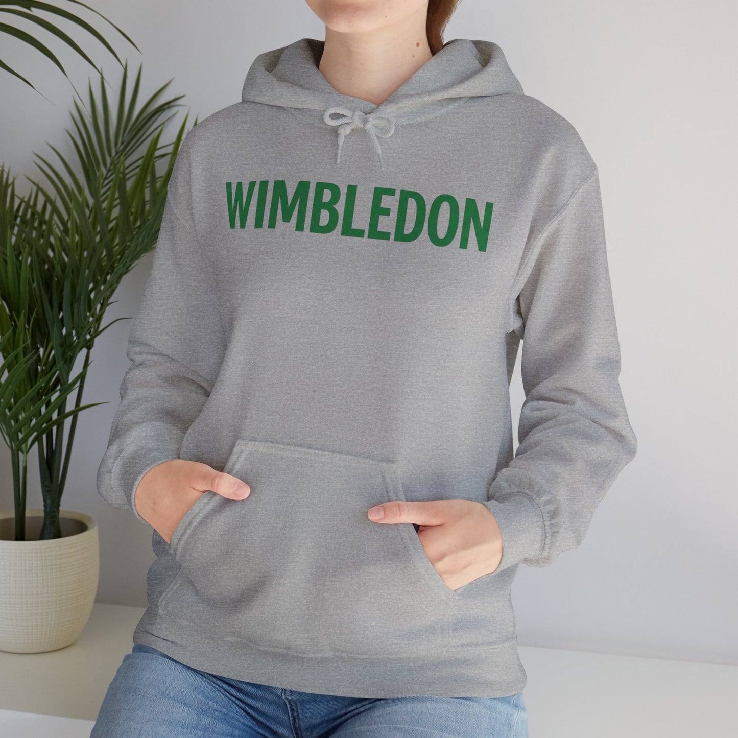 Wimbledon Hoodie — Classic Green Tennis Logo Pullover