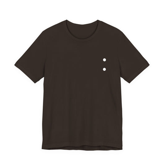 Minimal Dot Chest Tee — Casual Everyday Short Sleeve Shirt