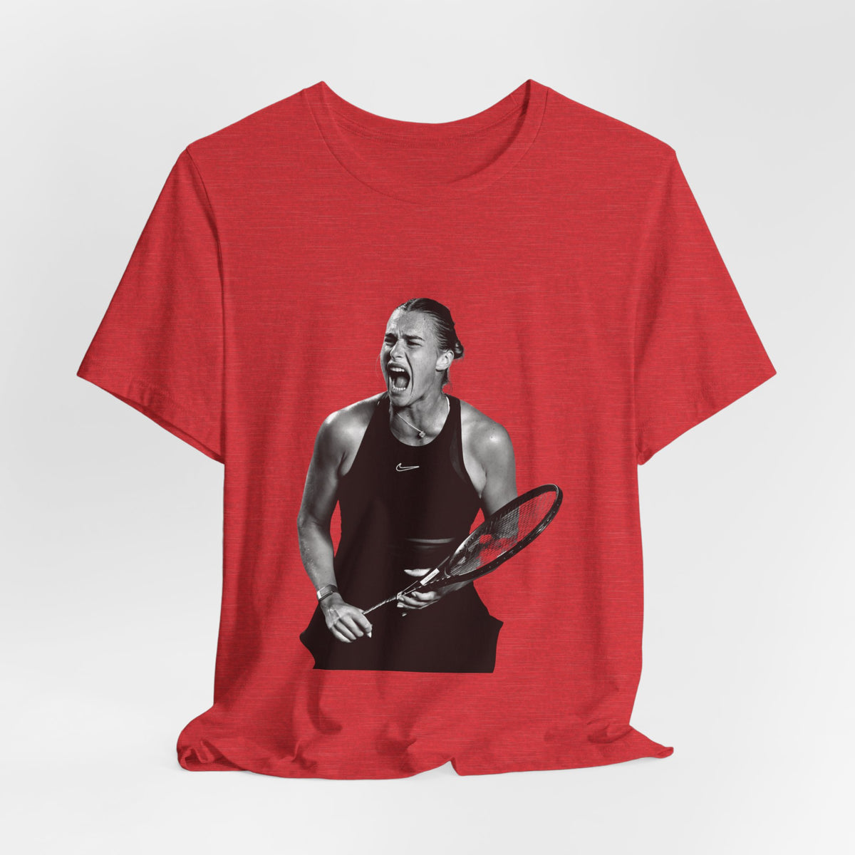 Tennis Player Sabalenka Graphic Tee — Energetic Champion Tennis T‑Shirt