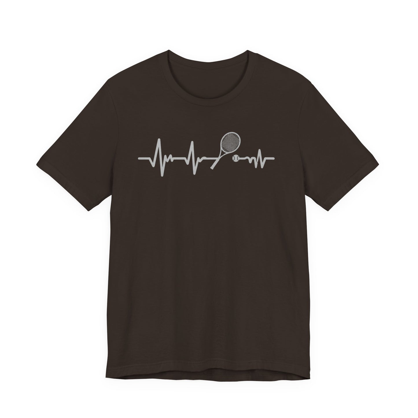 Tennis Heartbeat Tee — Racket Pulse Graphic T-Shirt