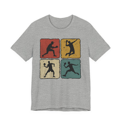 Tennis Silhouette Tee — Retro Vintage Graphic Shirt