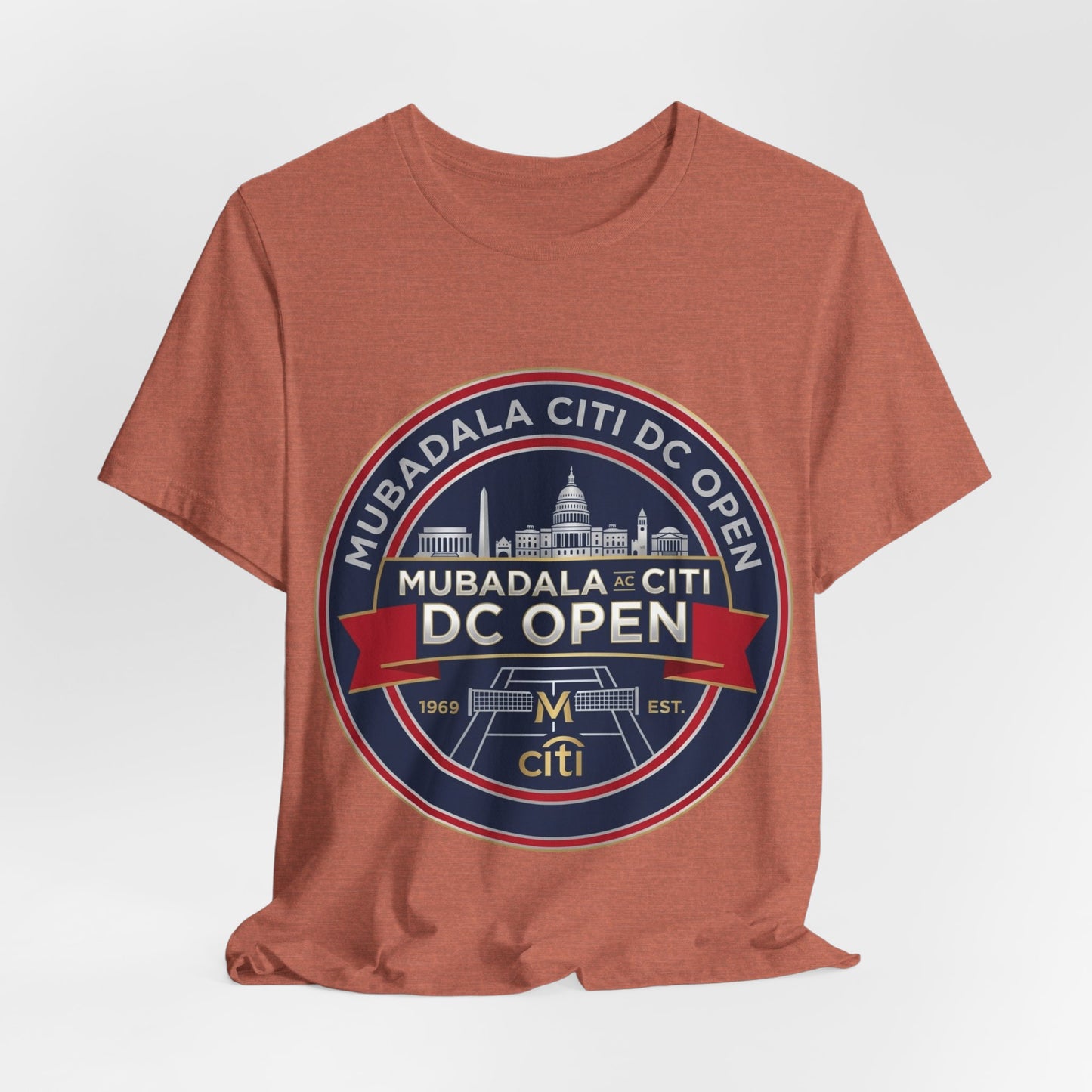DC Open Tennis Tee — 'Mubadala Citi DC Open' Vintage Badge Shirt