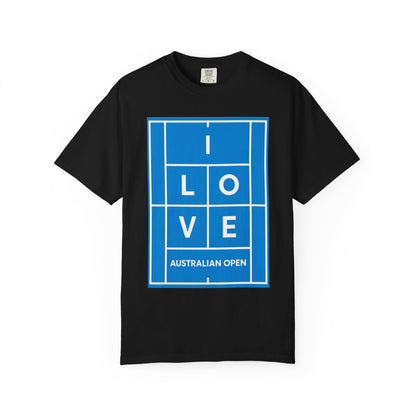 Australian Open 'I Love' Tennis Court Graphic T-Shirt