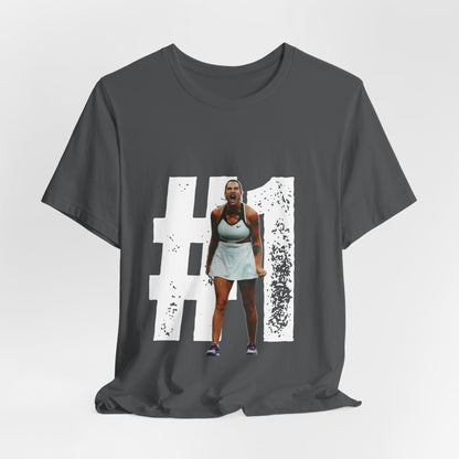 Tennis Player Graphic Tee — Fierce Court Celebration Shirt