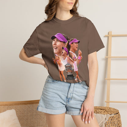 Tennis Graphic T-Shirt — 'Tennis: An Essential Element' Vintage Player Collage