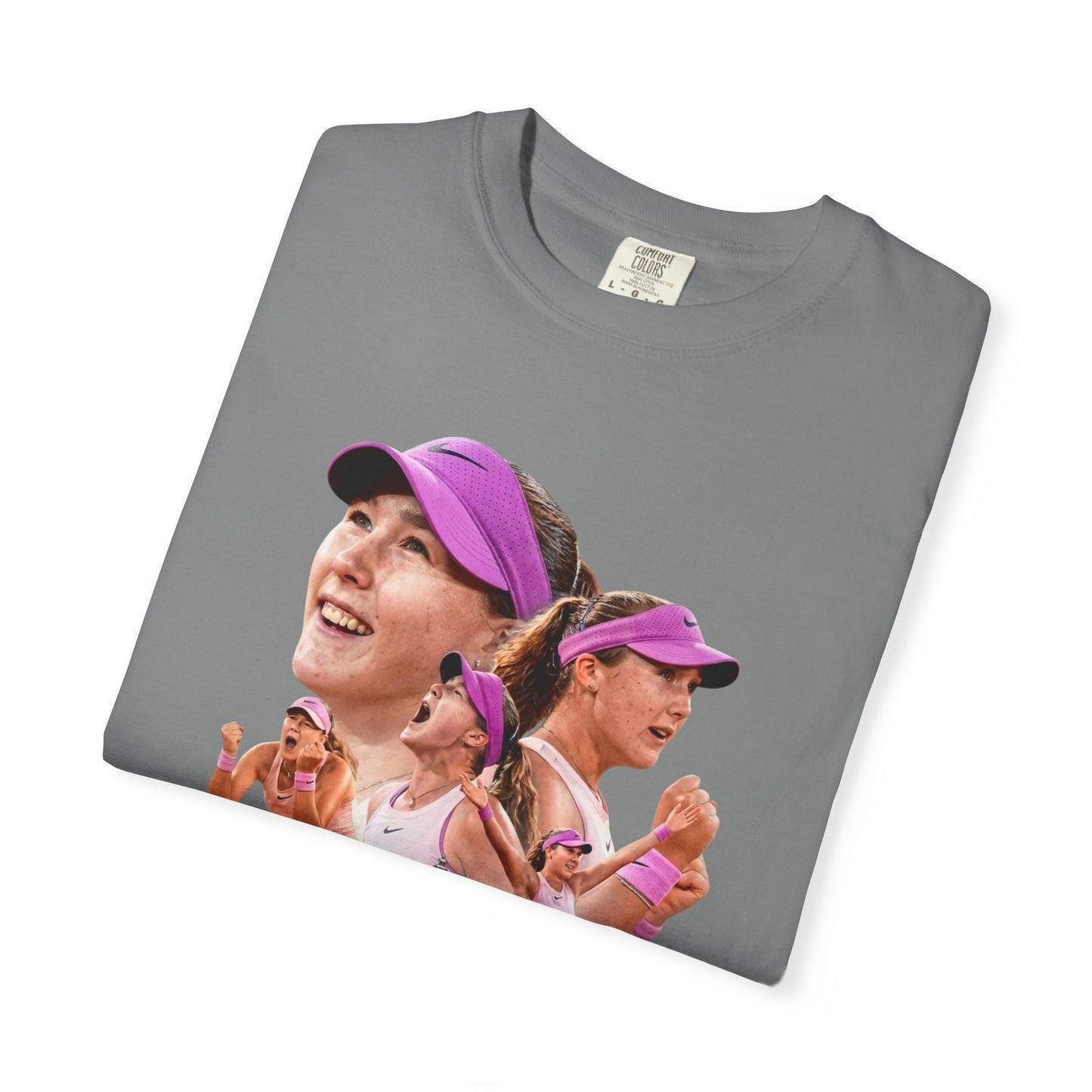 Tennis Graphic T-Shirt — 'Tennis: An Essential Element' Vintage Player Collage