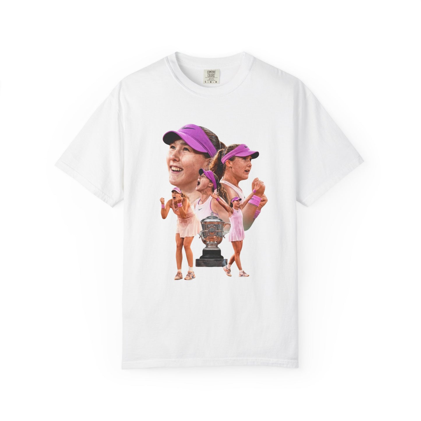 Tennis Graphic T-Shirt — 'Tennis: An Essential Element' Vintage Player Collage