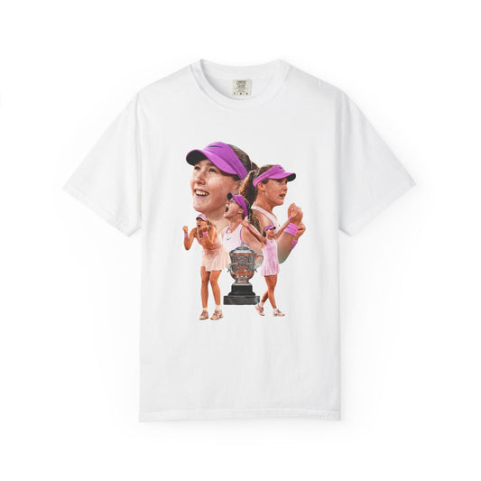 Tennis Graphic T-Shirt — 'Tennis: An Essential Element' Vintage Player Collage