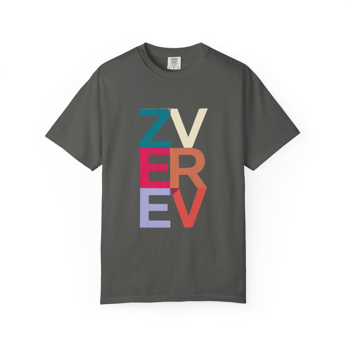 ALEXANDER ZVEREV Colorblock Vertical Logo T‑Shirt