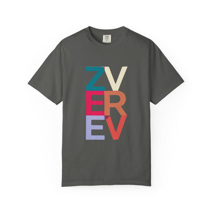 ALEXANDER ZVEREV Colorblock Vertical Logo T‑Shirt
