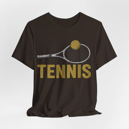 Tennis Racket & Ball Tee — Retro Athletic Tennis T‑Shirt
