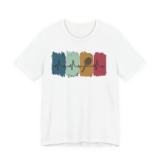 Drum Heartbeat T-Shirt – Retro Brushstroke Drumstick Heartbeat Tee