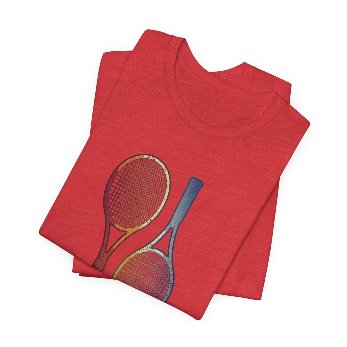 Tennis Rackets Tee — Vintage Wooden Racquets Graphic Shirt