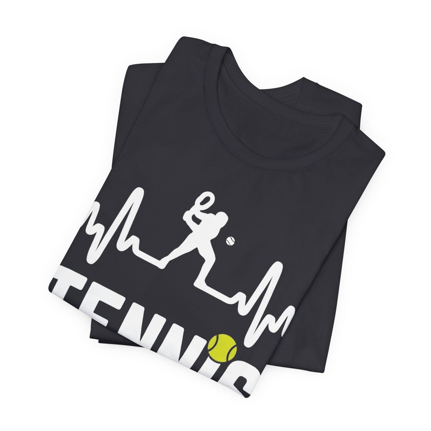 Tennis Pulse Tee — Heartbeat Tennis Player Graphic Shirt