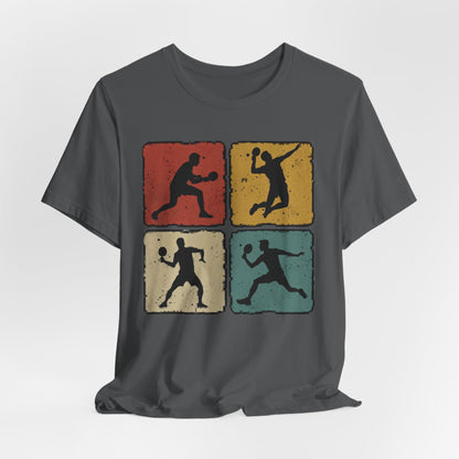 Tennis Silhouette Tee — Retro Vintage Graphic Shirt