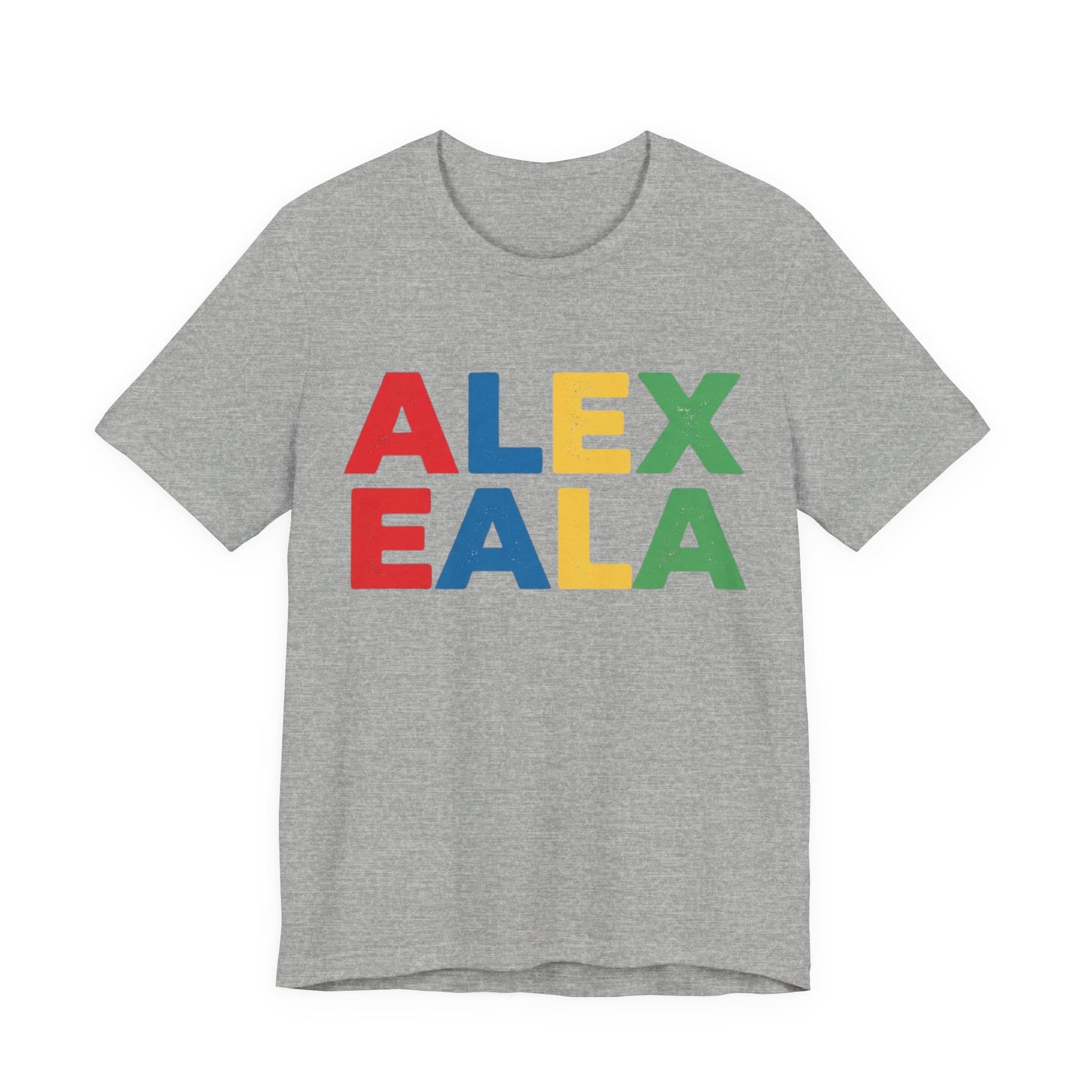 Alex Eala Colorblock Name Tee — Kids & Fans Tennis Player Tribute Shirt