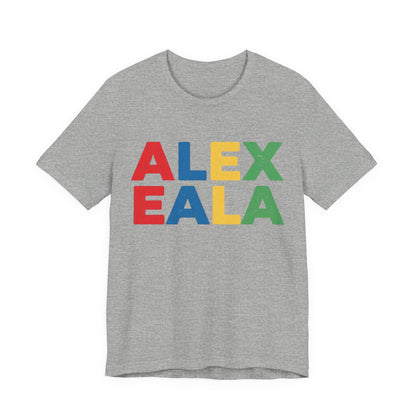 Alex Eala Colorblock Name Tee — Kids & Fans Tennis Player Tribute Shirt