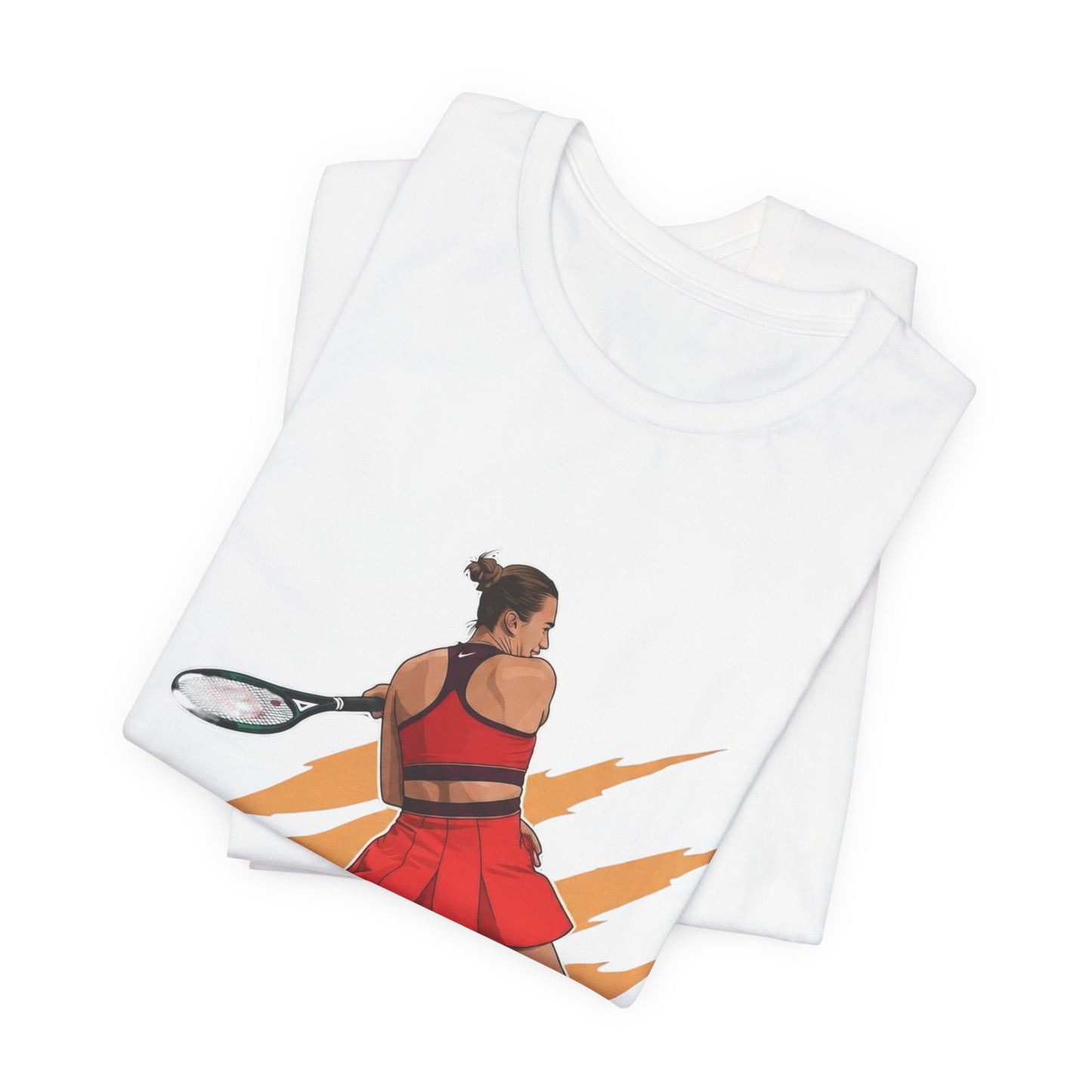 Tennis Player Aryna Sabalenka Graphic Tee — Dynamic Female Athlete Design