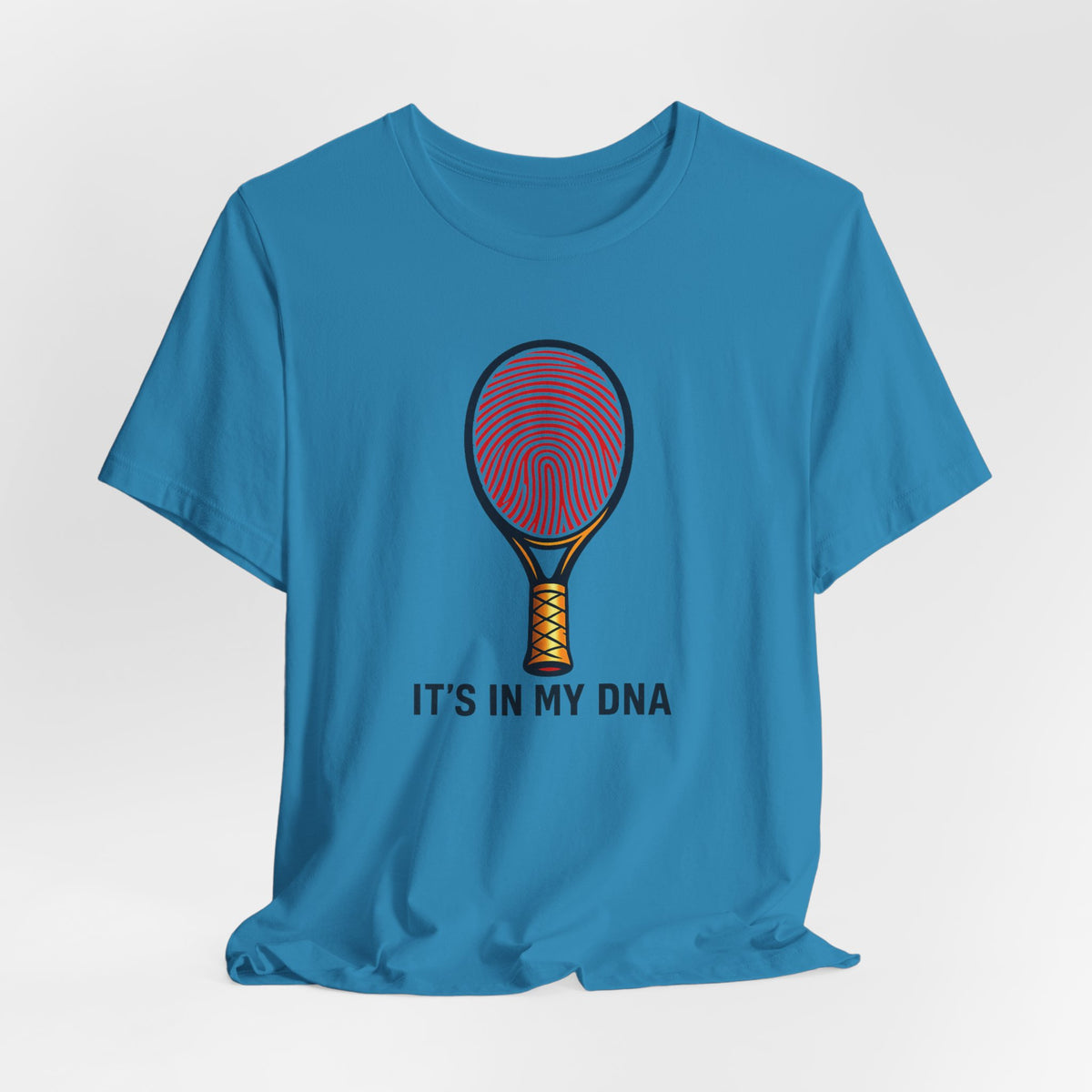 Tennis DNA T‑Shirt — "It's In My DNA" Racket Fingerprint Tee