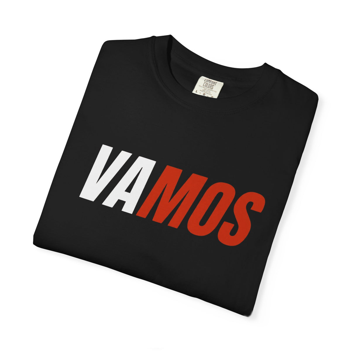 VAMOS Graphic T-Shirt — Bold Two-Tone Sports Fan Tee