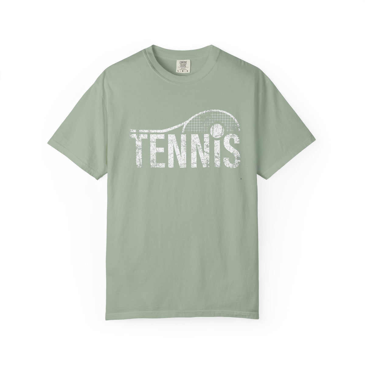 Tennis Vintage Graphic T-Shirt — Distressed Racket & Ball Tee