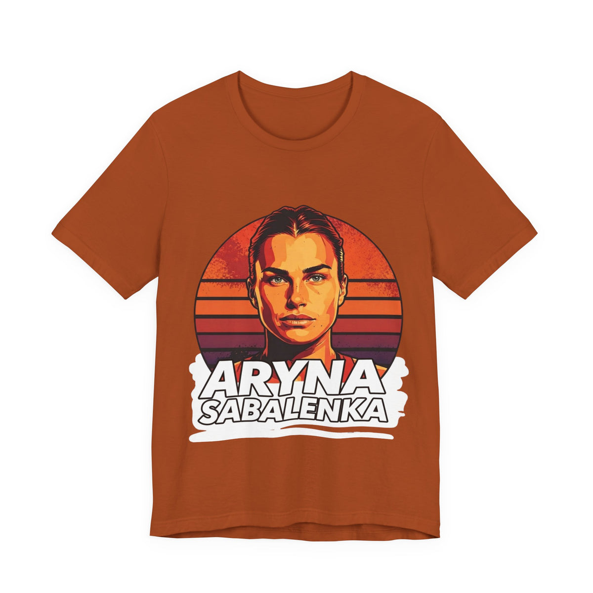 Aryna Sabalenka Graphic Tee — Vintage Sunset Tennis Player T-Shirt