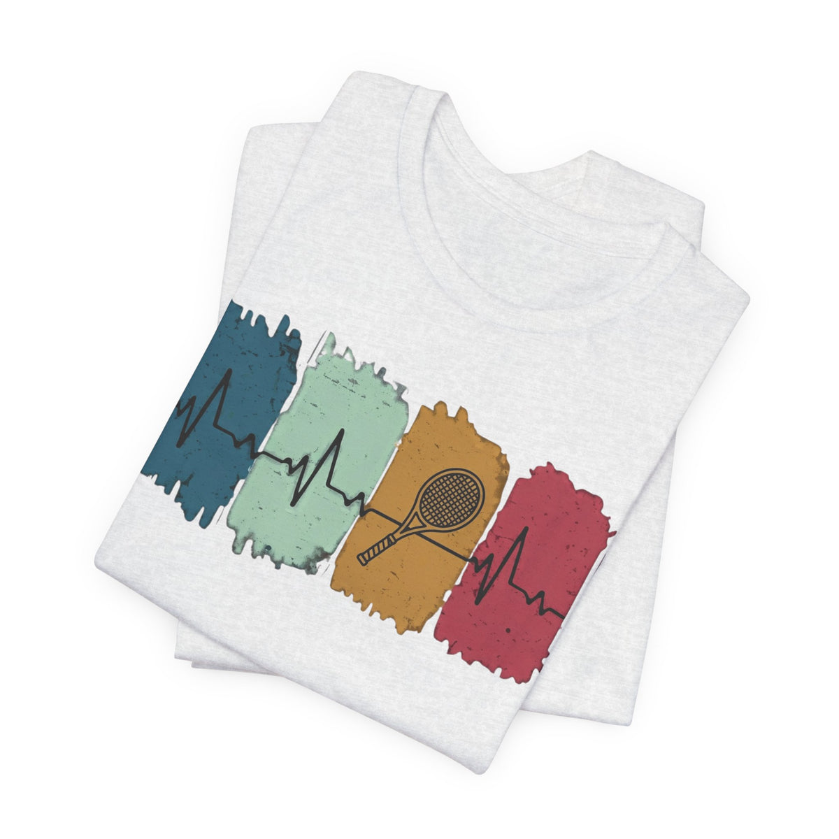 Drum Heartbeat T-Shirt – Retro Brushstroke Drumstick Heartbeat Tee