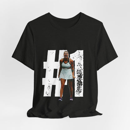 Tennis Player Graphic Tee — Fierce Court Celebration Shirt