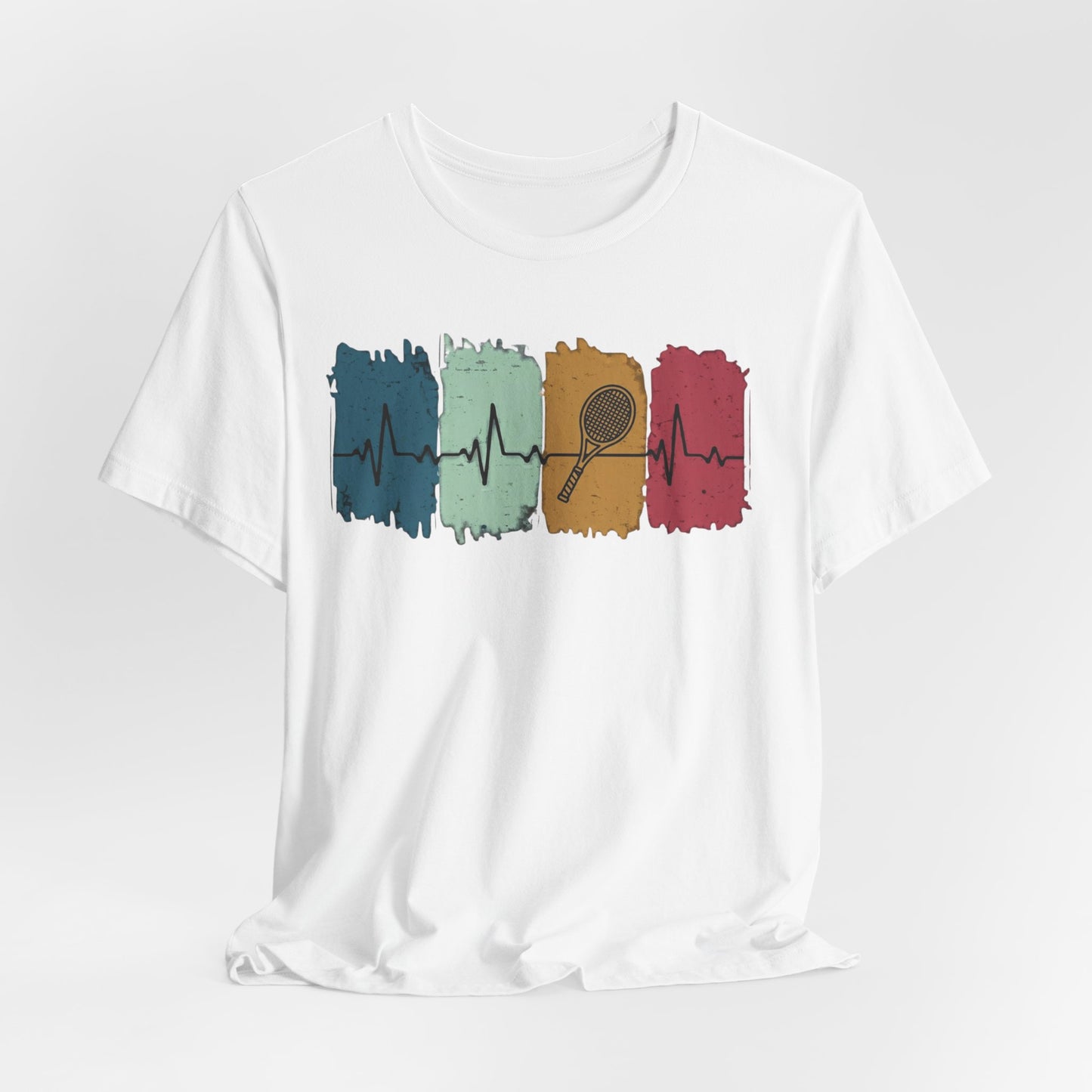 Drum Heartbeat T-Shirt – Retro Brushstroke Drumstick Heartbeat Tee