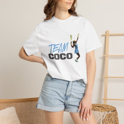 Team Coco Gauff Tennis T-Shirt — "TEAM COCO" Tennis Player Graphic Tee