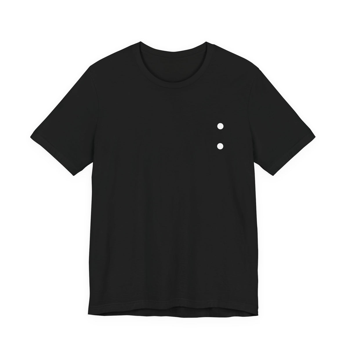 Minimal Dot Chest Tee — Casual Everyday Short Sleeve Shirt