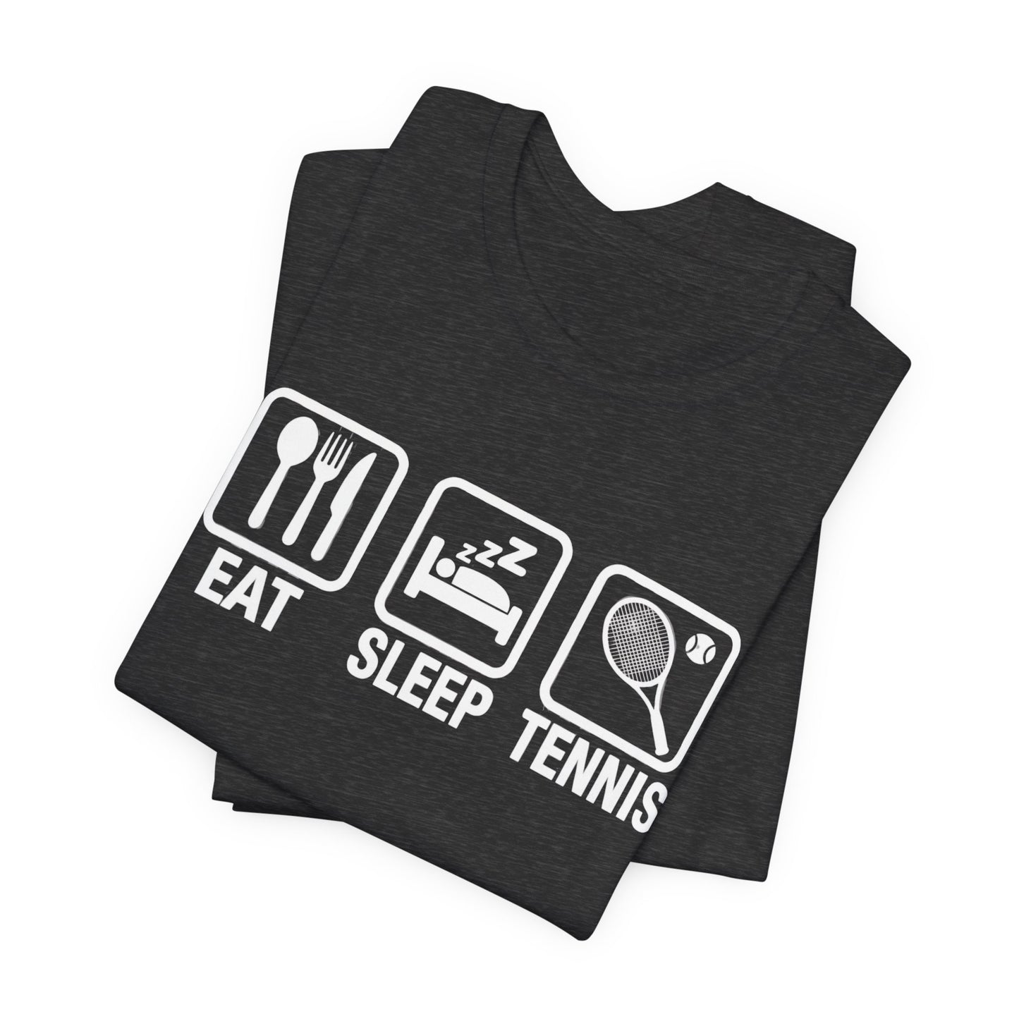 Tennis Tee — "Eat Sleep Tennis" Graphic Shirt