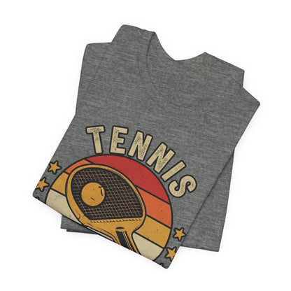 Tennis Master Tee — Retro Paddle & Ball Vintage-Style Tennis Shirt