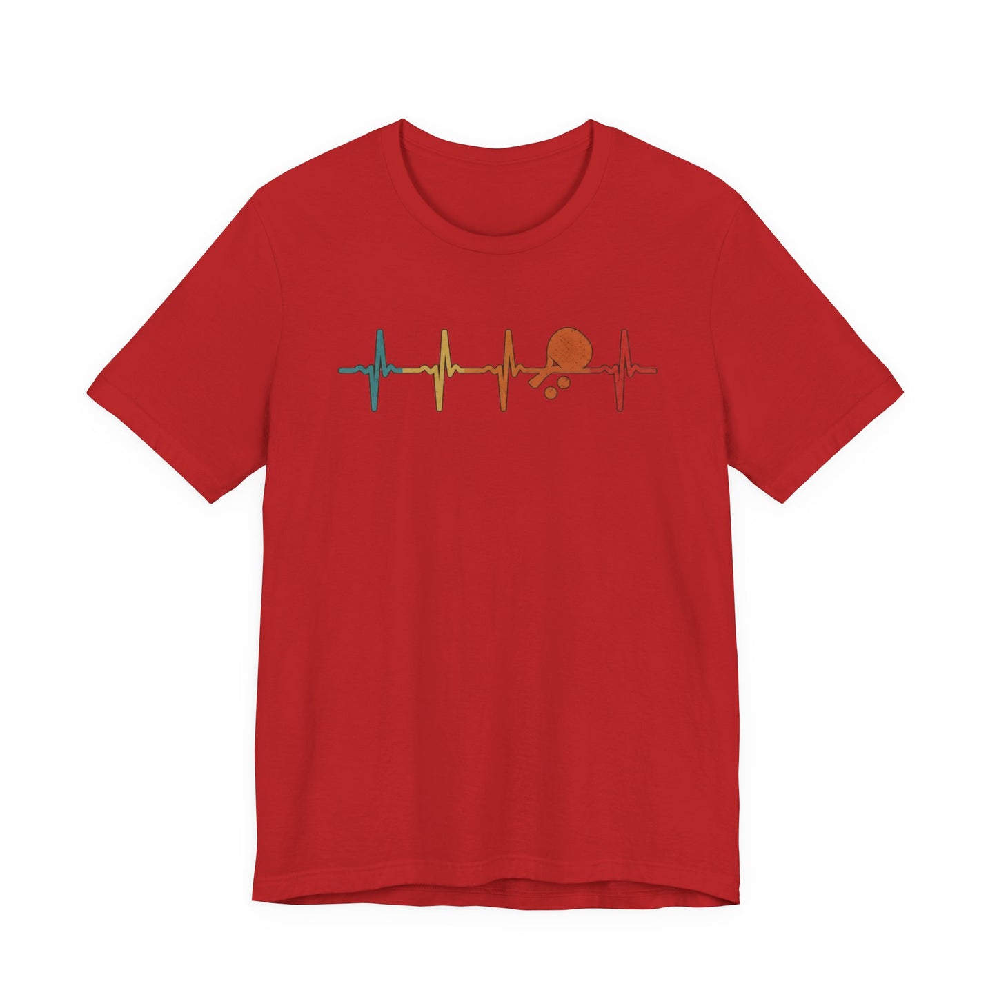 Tennis Heartbeat Tee – Retro Surfing Wave Graphic T-Shirt