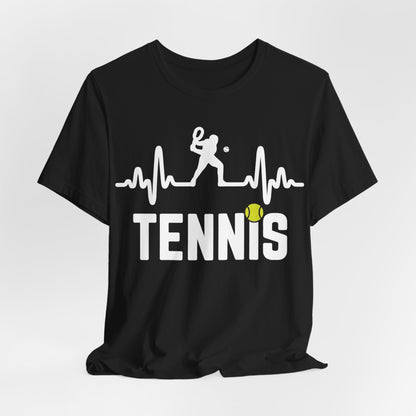Tennis Pulse Tee — Heartbeat Tennis Player Graphic Shirt