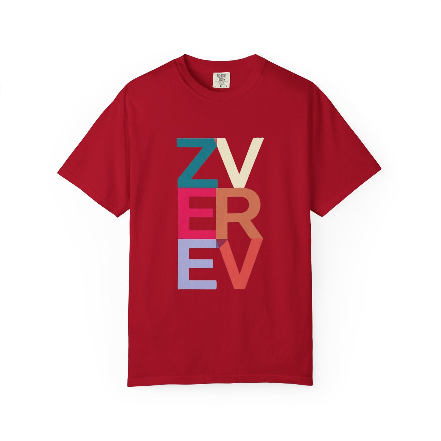 ALEXANDER ZVEREV Colorblock Vertical Logo T‑Shirt