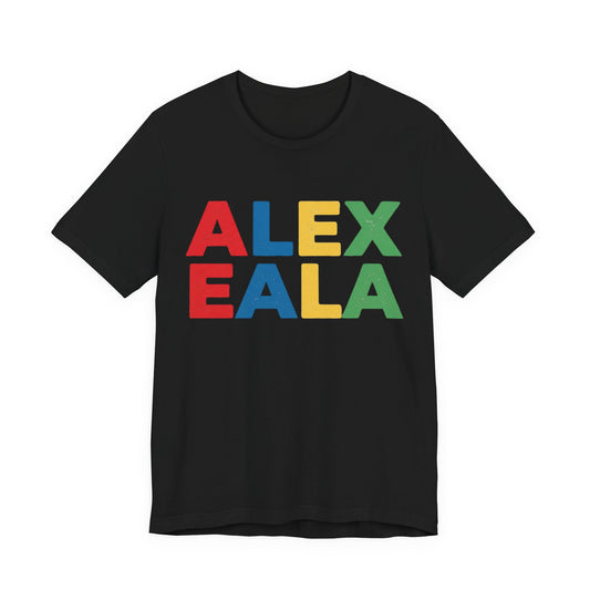 Alex Eala Colorblock Name Tee — Kids & Fans Tennis Player Tribute Shirt