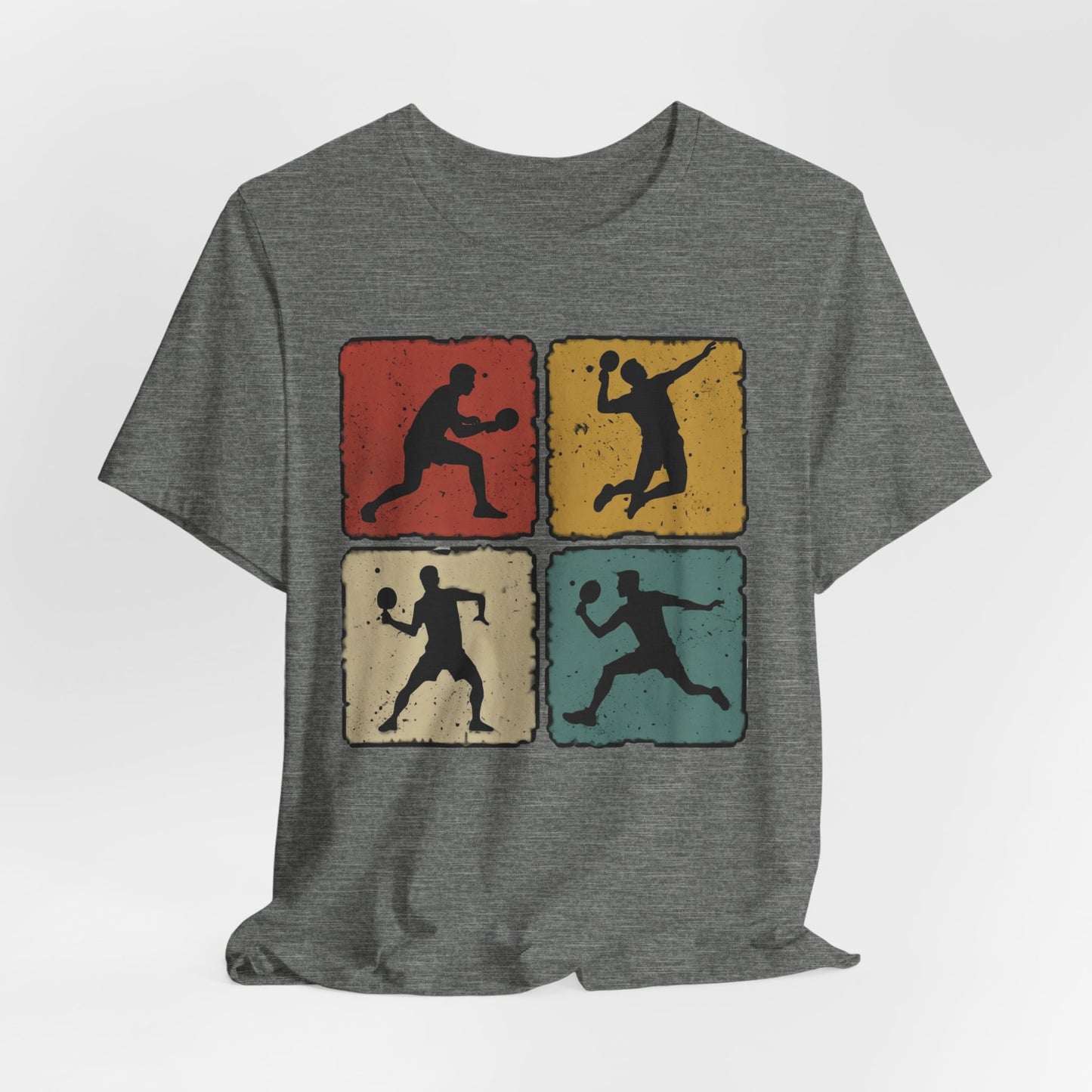 Tennis Silhouette Tee — Retro Vintage Graphic Shirt