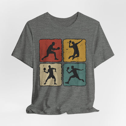 Tennis Silhouette Tee — Retro Vintage Graphic Shirt