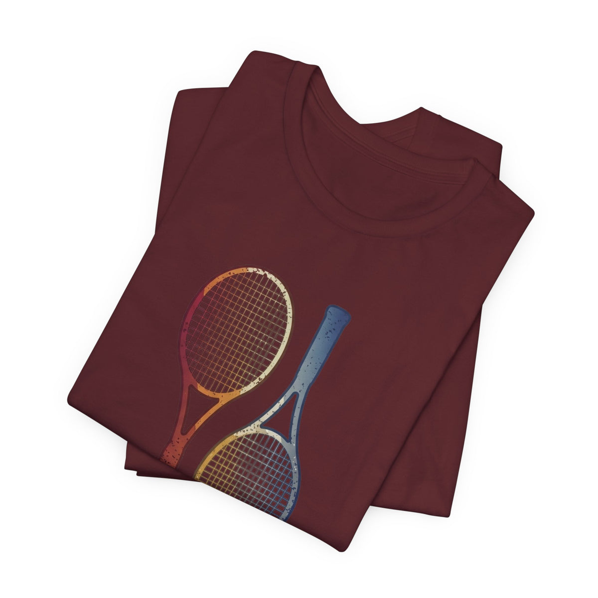 Tennis Rackets Tee — Vintage Wooden Racquets Graphic Shirt