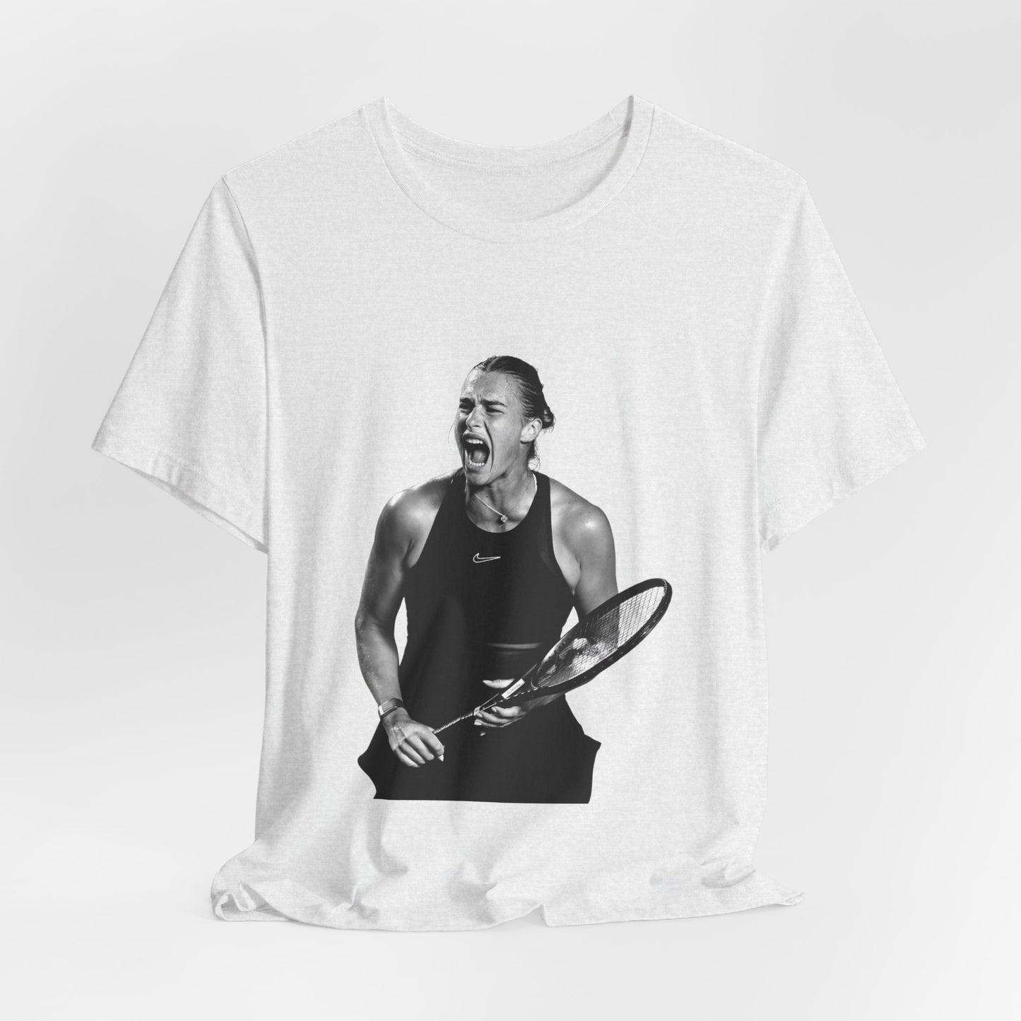 Tennis Player Sabalenka Graphic Tee — Energetic Champion Tennis T‑Shirt