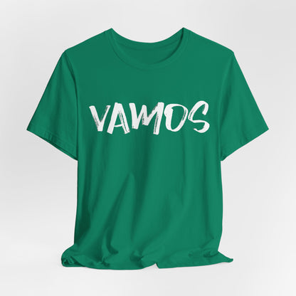 Vamos T-Shirt — Bold Brush Script Graphic Tee