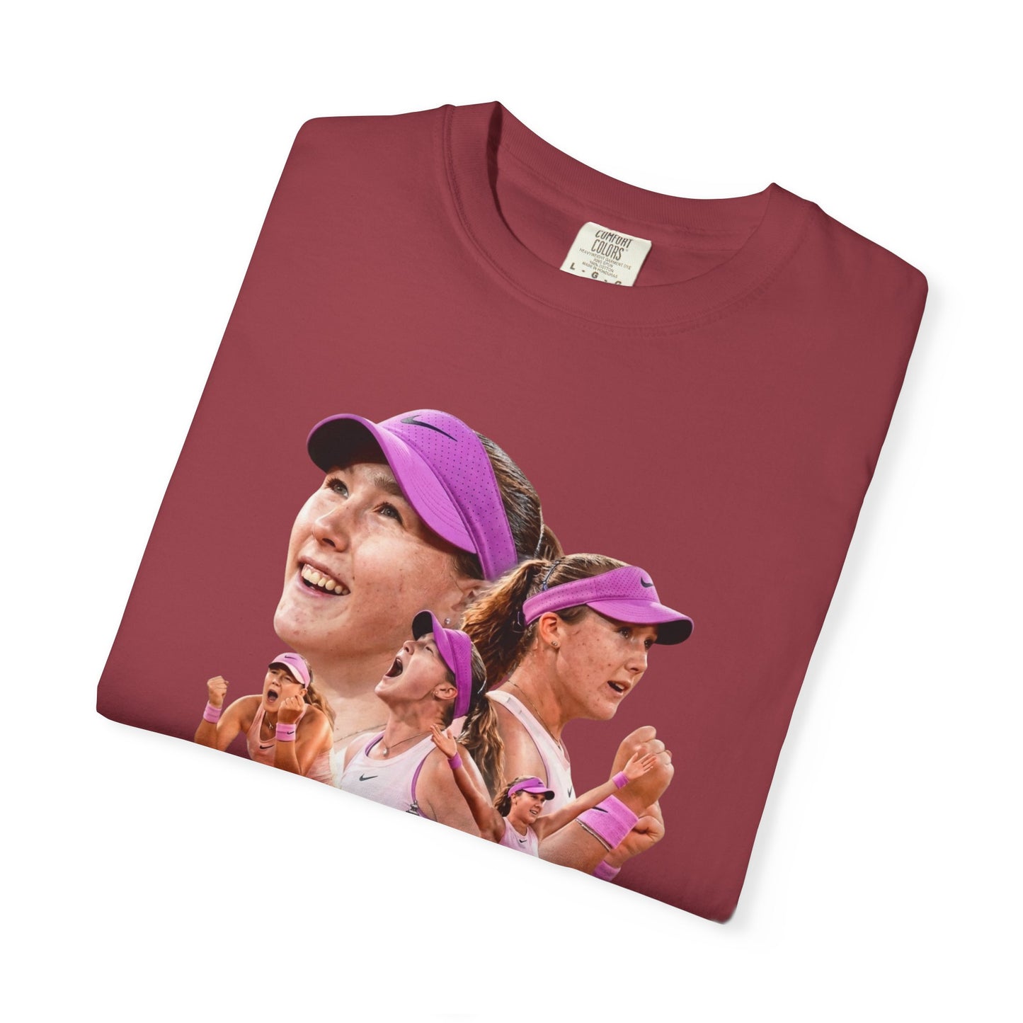 Tennis Graphic T-Shirt — 'Tennis: An Essential Element' Vintage Player Collage