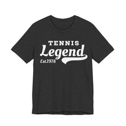 Tennis Legend Tee – Retro "Tennis Legend Est. 1978" Graphic Shirt
