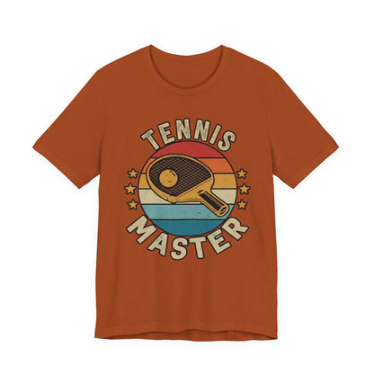 Tennis Master Tee — Retro Paddle & Ball Vintage-Style Tennis Shirt