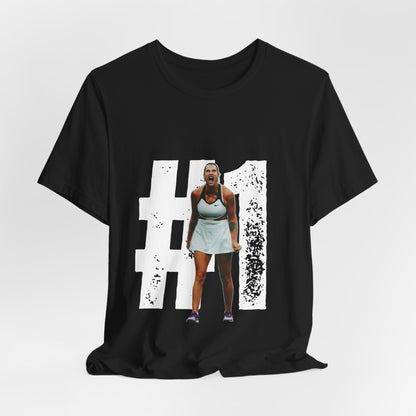 Tennis Player Graphic Tee — Fierce Court Celebration Shirt